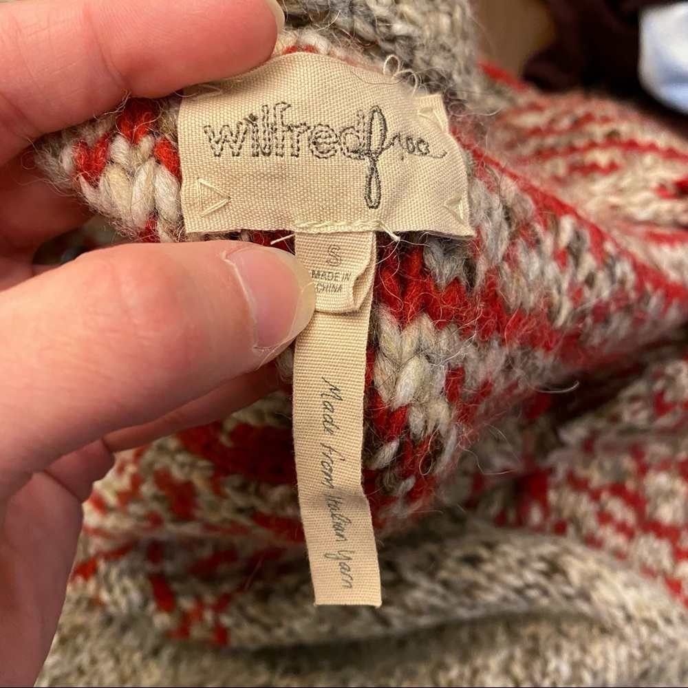 Wilfred Free One Button Tan Red Long Open Sleevel… - image 8